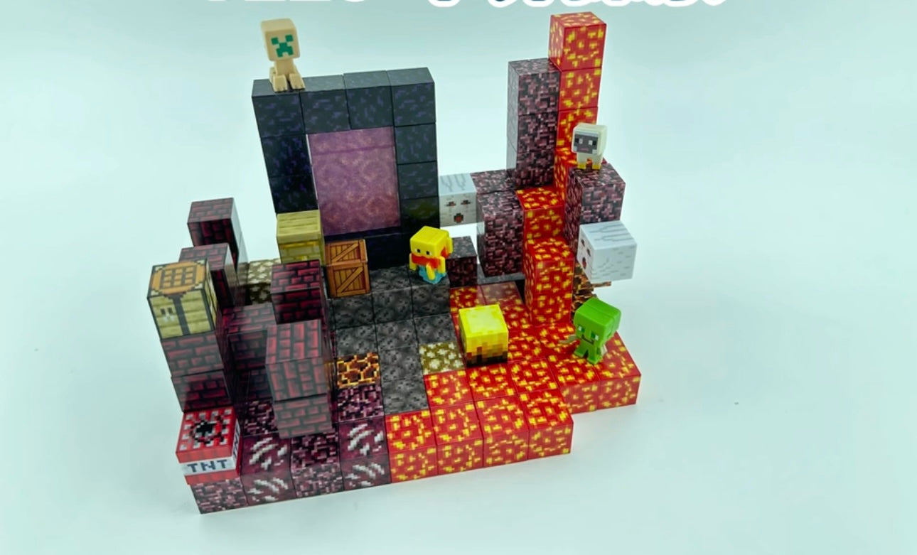 Nether portal cave w/ lava