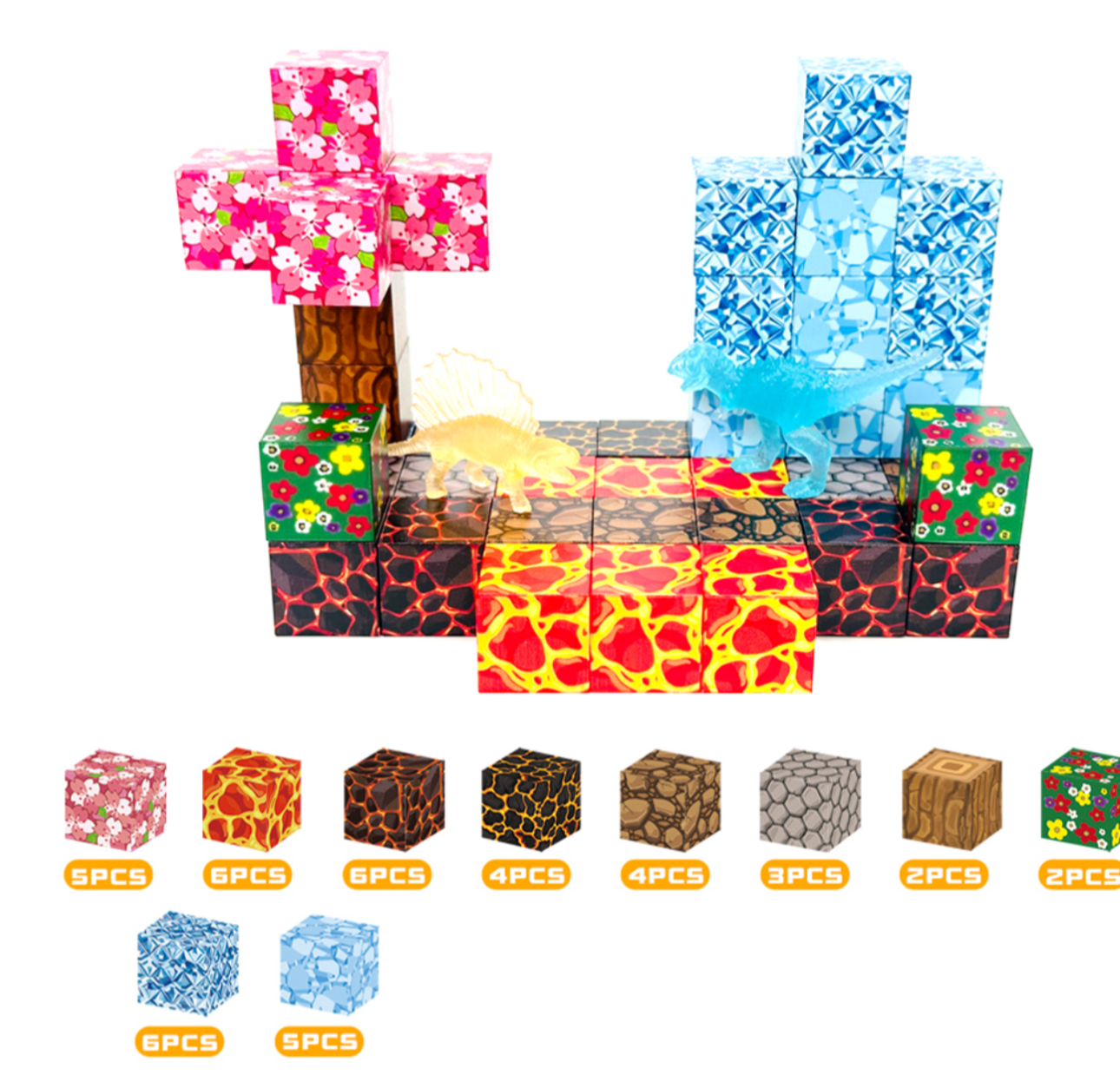 Dinosaur magma Mini Set