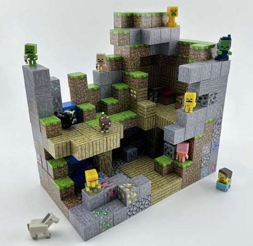 Deep mountain Cave with Ore’s and Creepers