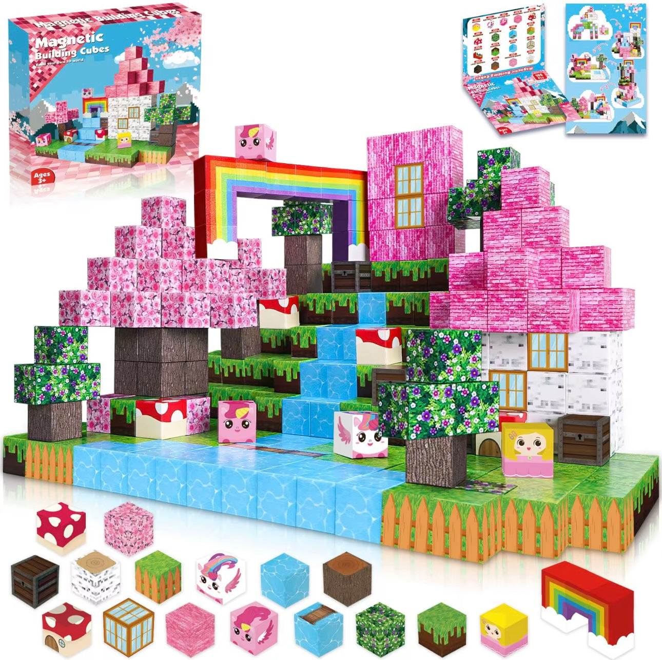 Princess castle Mineblock building blocks